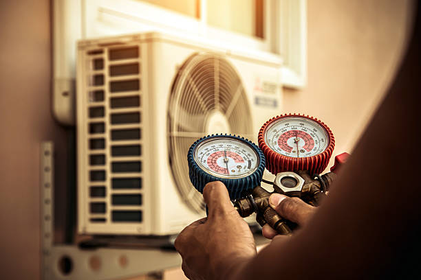 Professional Hvac technician working in Upland, PA